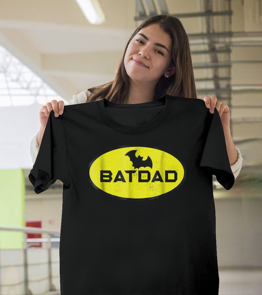 BATDAD Funny Dad Family Superhero T-Shirt