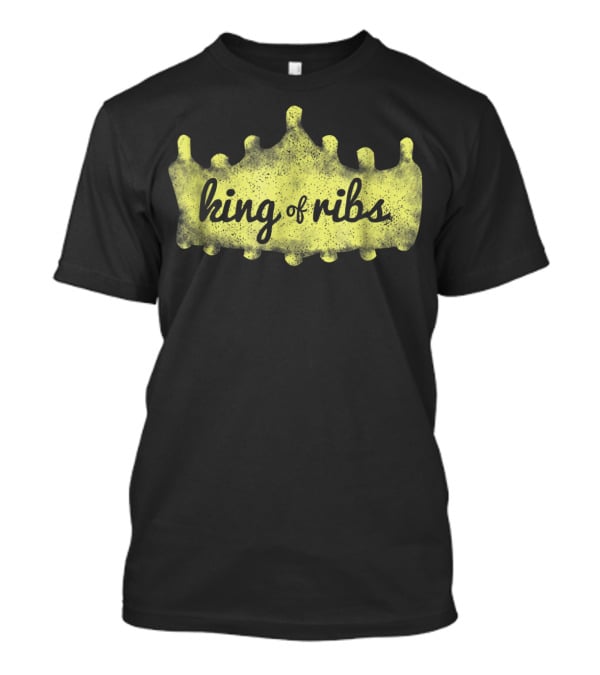 King Of Ribs BBQ RIBS King Chef Funny Foodie Dad96 T-Shirt