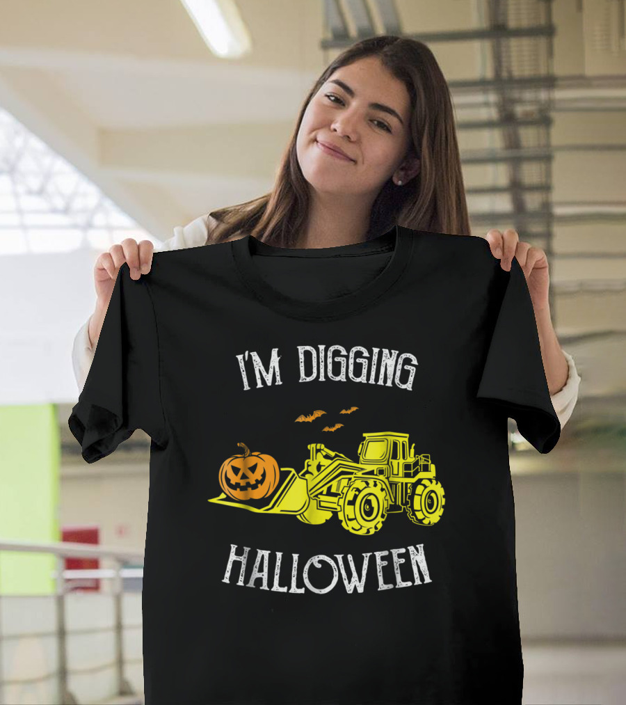 I'm Digging Halloween Best Construction Worker Dad Punny S43 T-Shirt