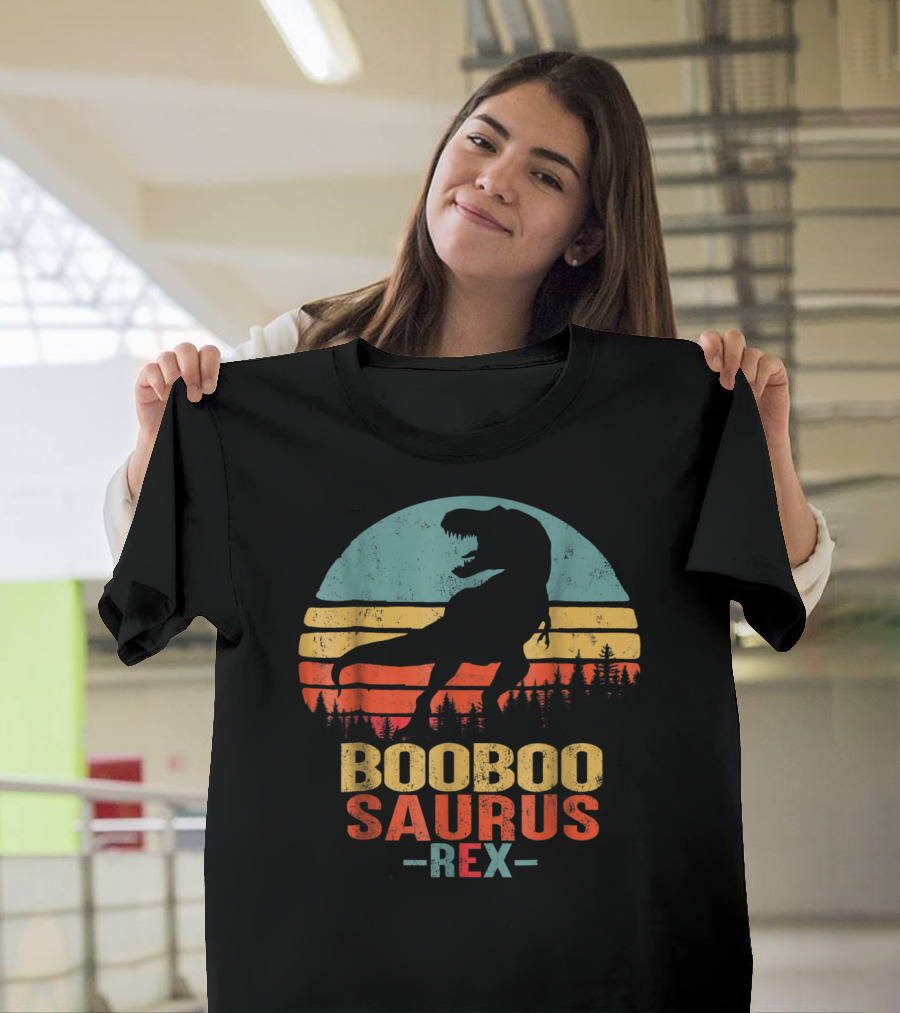 Booboosaurus Saurus Rex Dinosaur Sunset T-Shirt