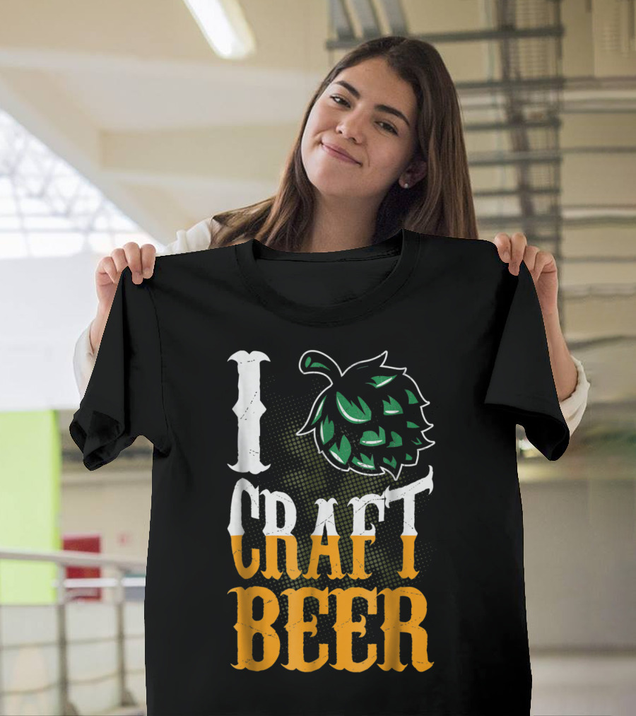 Brew Dad I Craft Beer I Love Craft Beer Hops T-Shirt