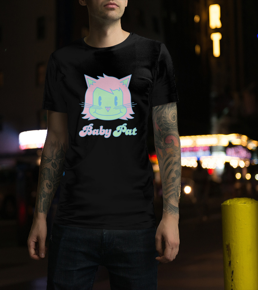 Baby Pat 729803 Pastel Cat Face T-Shirt