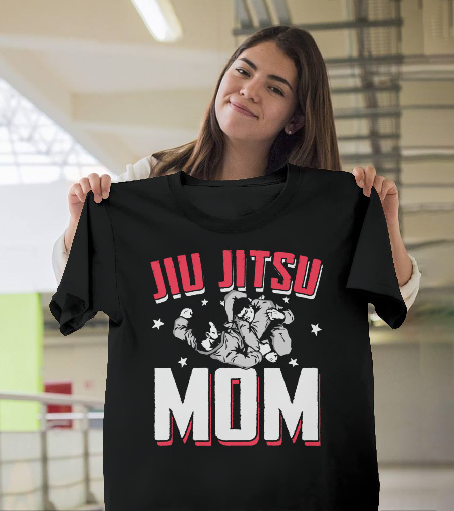 Jiu Jitsu Mom Stars Martial Arts Player T-Shirt