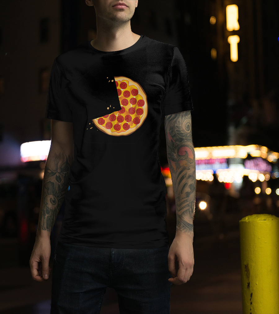 Matching Pizza Slice With 2 Kids Babies Twins Funny81 T-Shirt