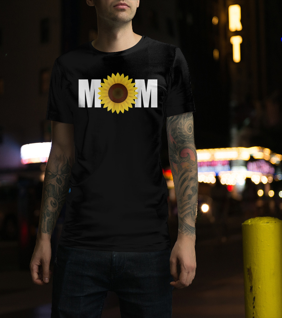 MOM Sunflower Floral T-Shirt