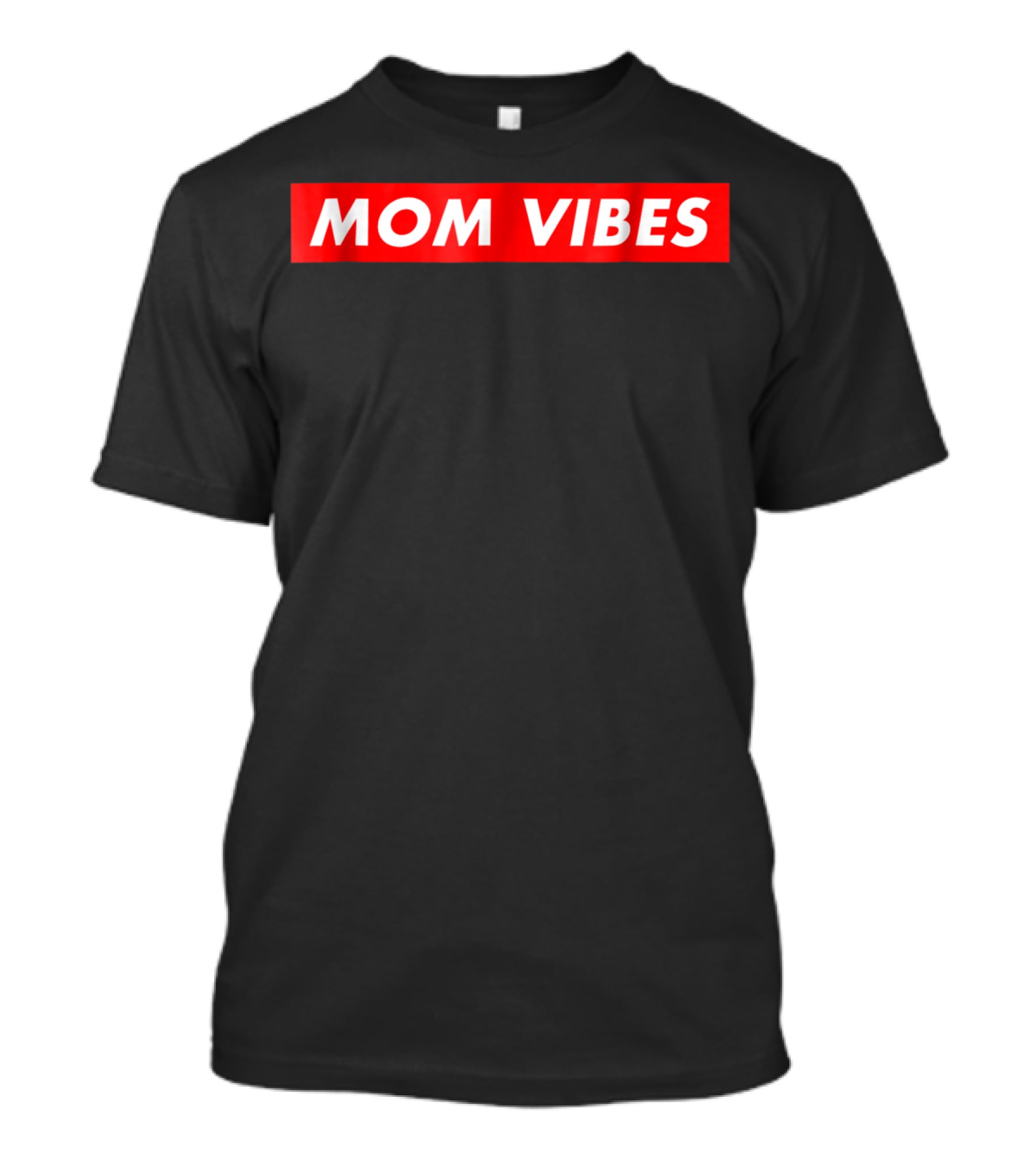 MOM VIBES Red Box T-Shirt