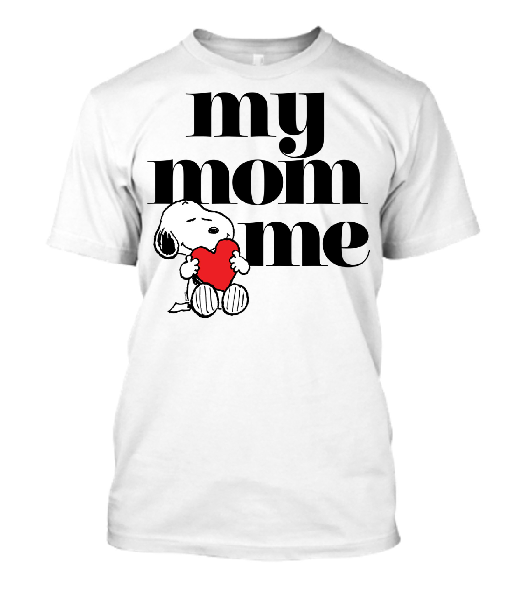Peanuts Snoopy My Mom Loves Me Heart T-Shirt