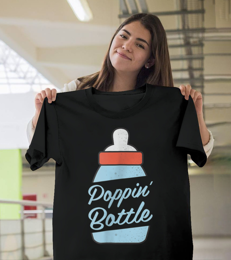 Poppin Bottles New Mom and Dad Baby Bottle T-Shirt