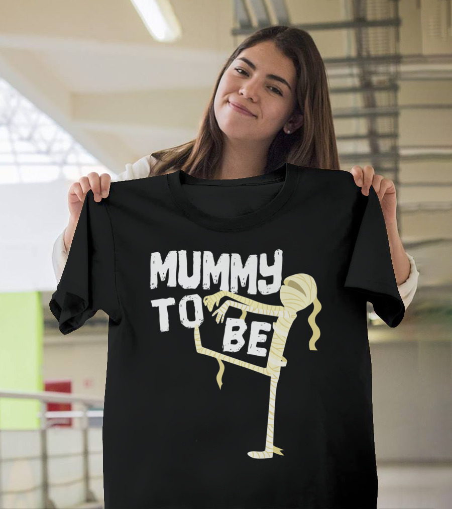 Mummy To Be Pregnancy Halloween First Time Mom Reveal Baby Shower60 T-Shirt