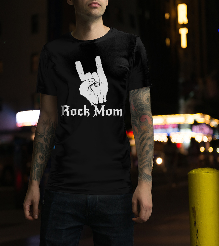 Rock Mom Hand Horns Rock N Roll T-Shirt