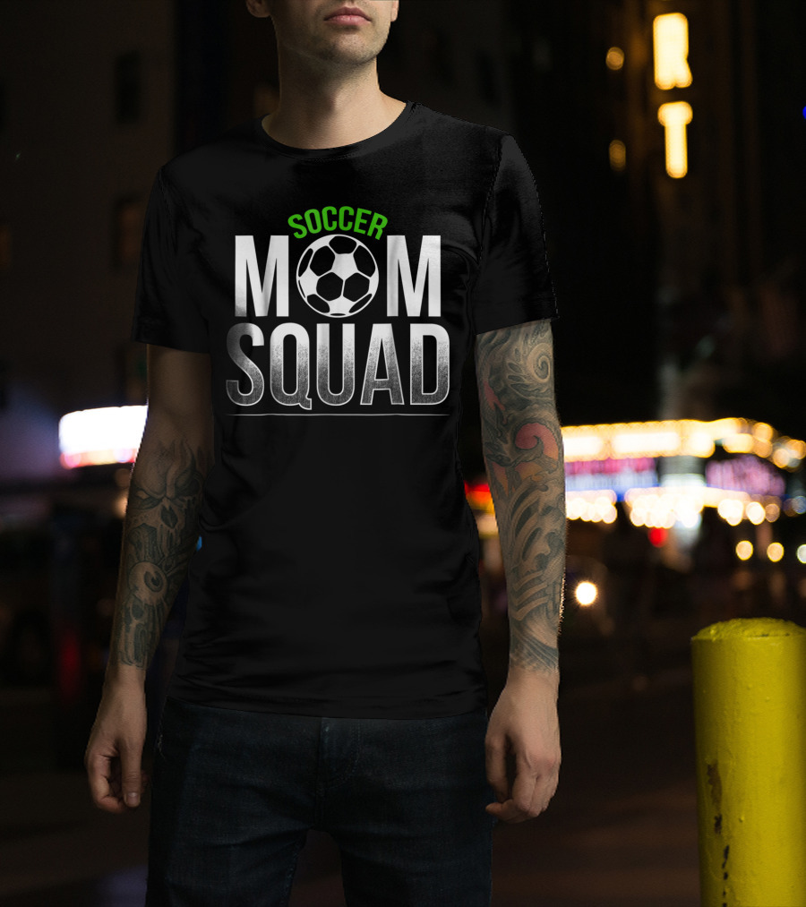 Soccer Mom Squad Kids Son Daughter Soccer Ball T-Shirt