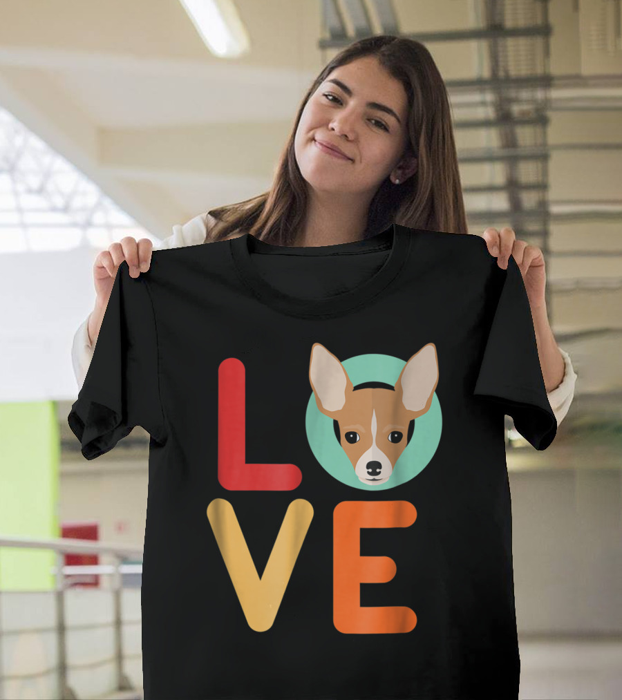 Love Chihuahua Dog Animal Lover Puppies Mom Dad T-Shirt