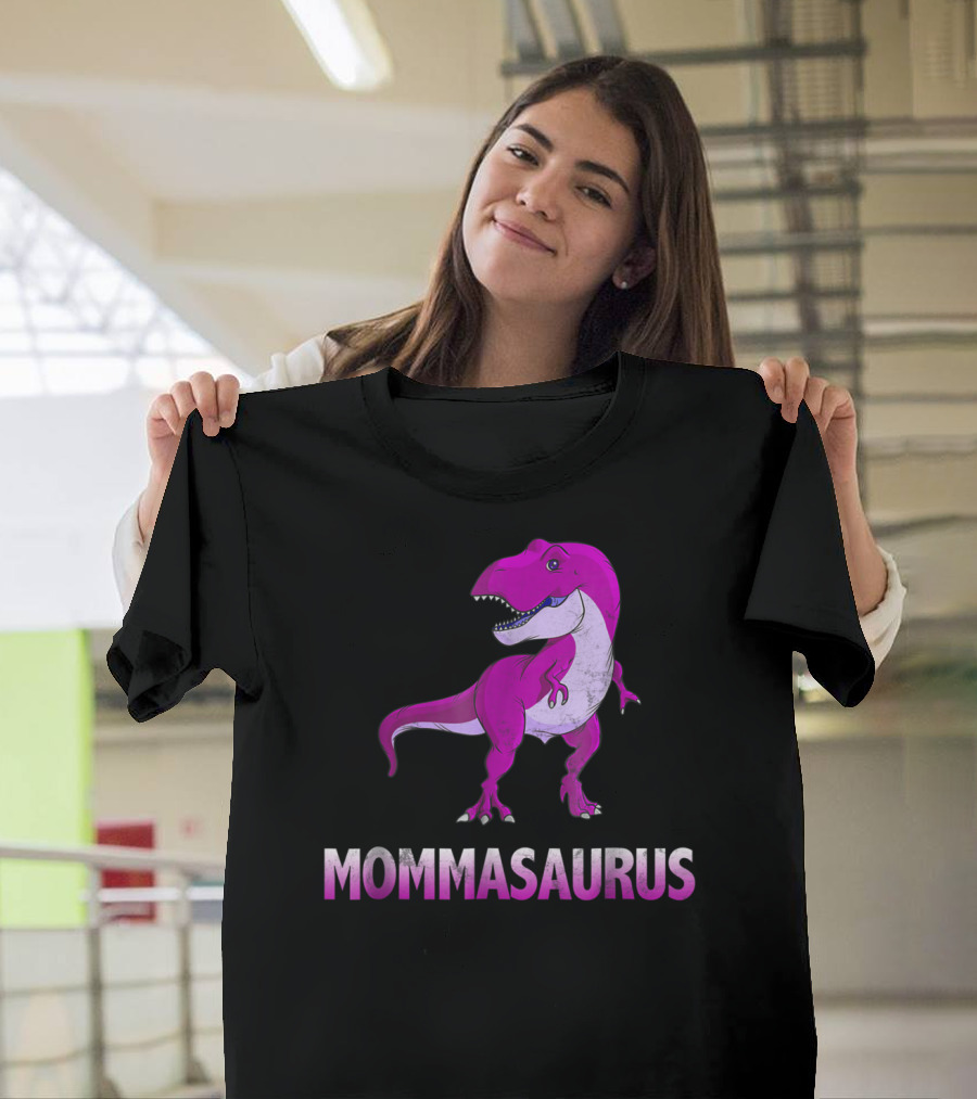 MOMMASAURUS Pink TRex Mother Momma TRex T-Shirt