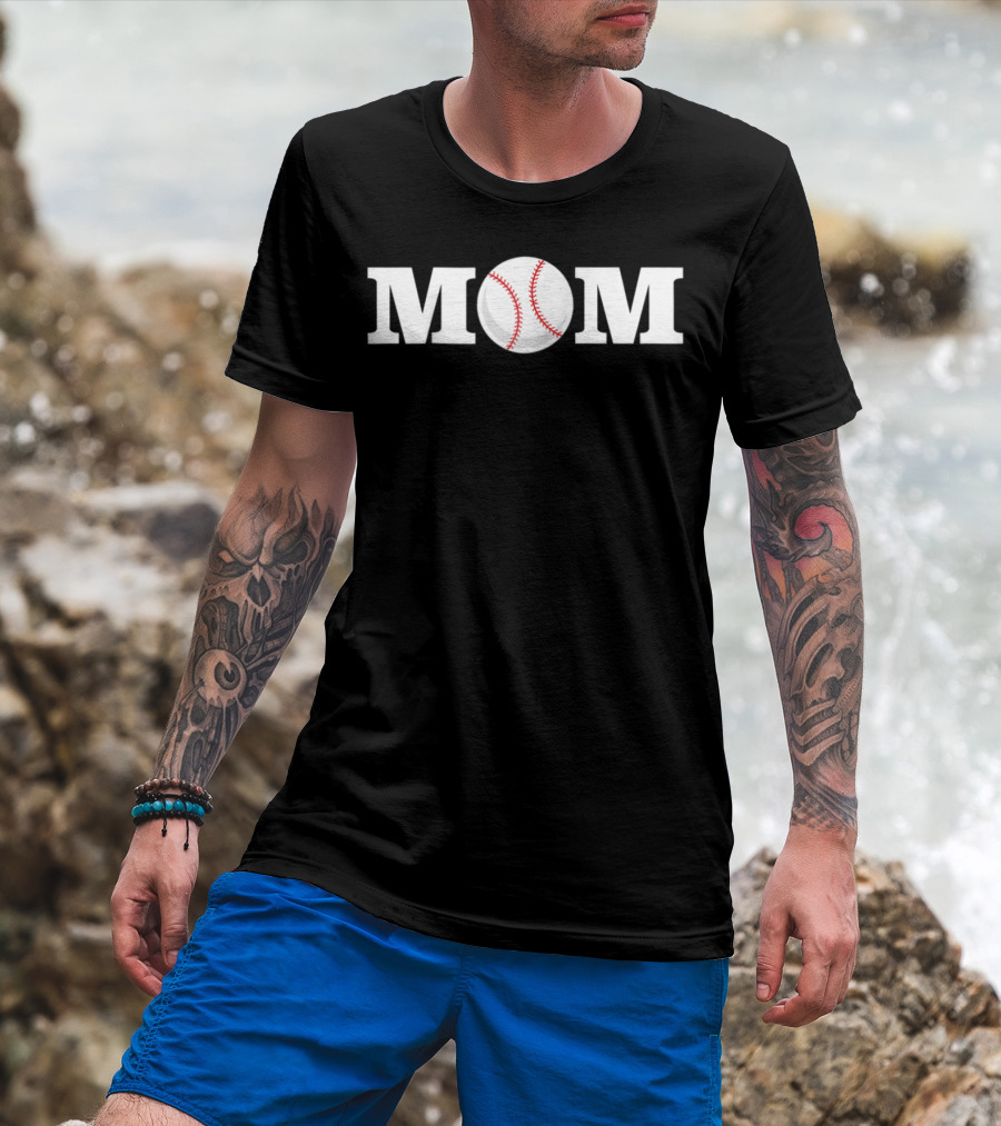 Mom Baseball Softball T-Shirt