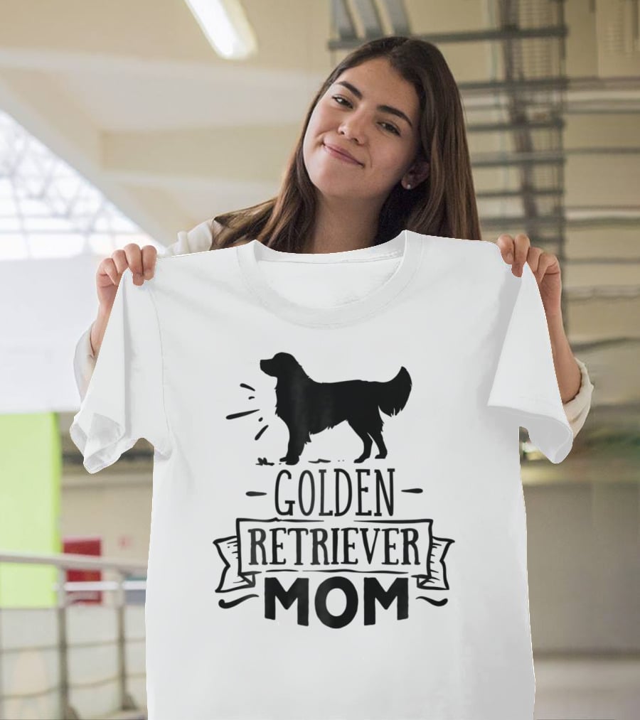 Golden Retriever Mom Puppy Mother Love Dog T-Shirt