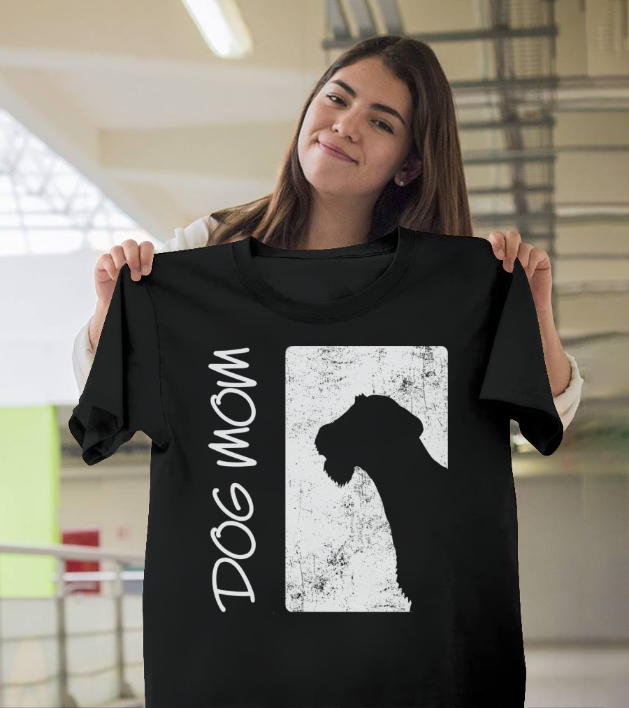 Dog Mom Airedale Terrier Silhouette S72 T-Shirt