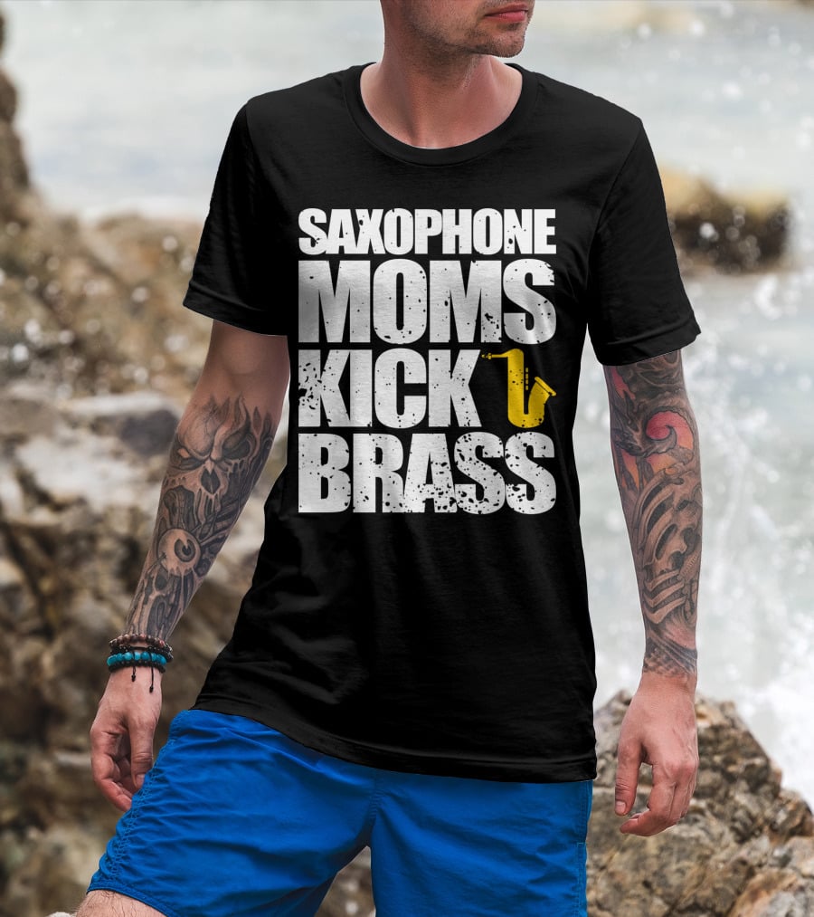 Saxophone Moms Kick Brass T-Shirt