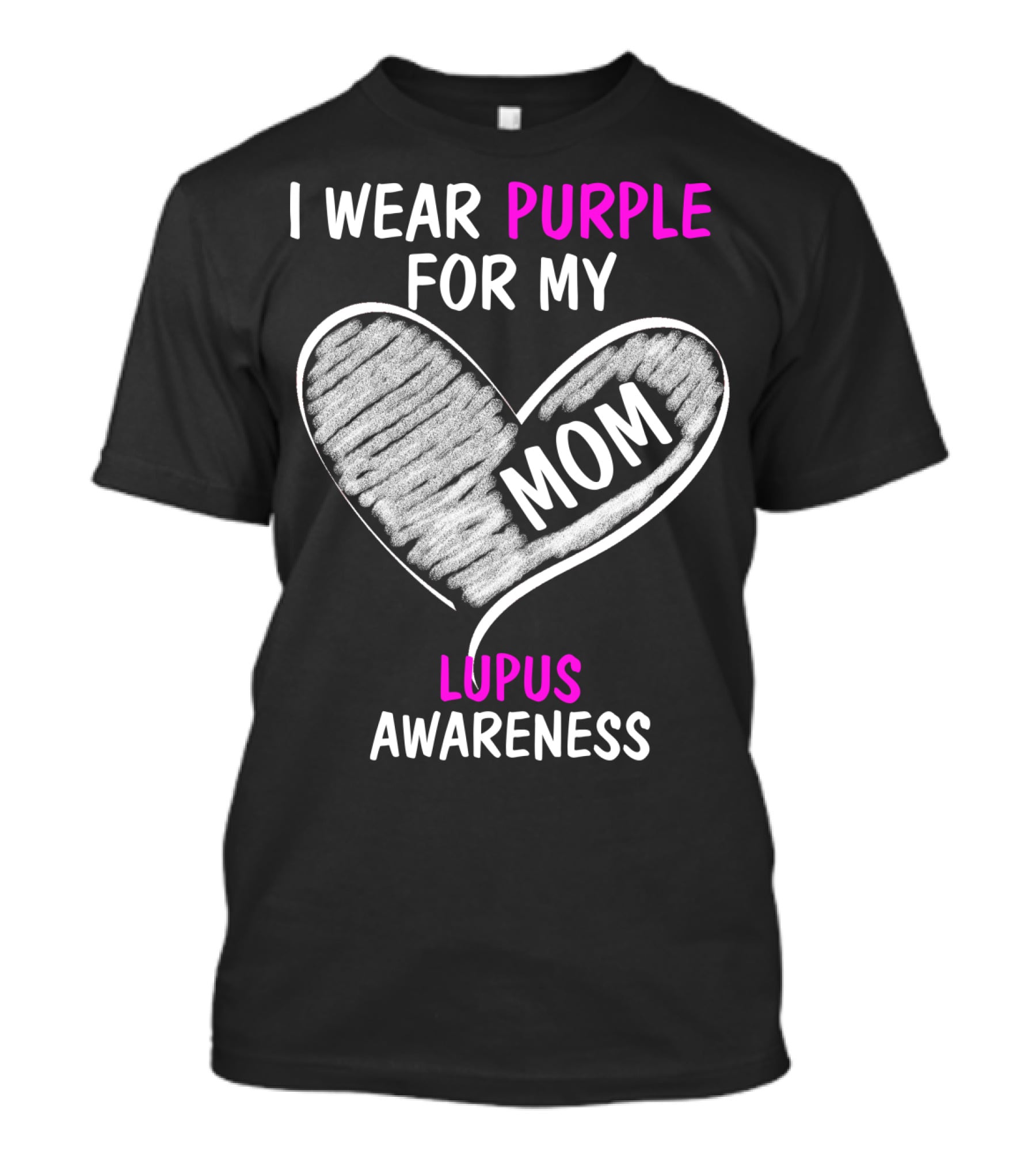I Wear Purple For My Mom Lupus Awareness T-Shirt