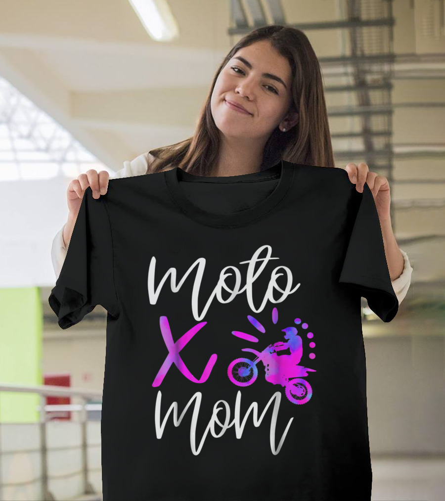 Moto X Mom Cute Motocross Dirtbike Mom T-Shirt