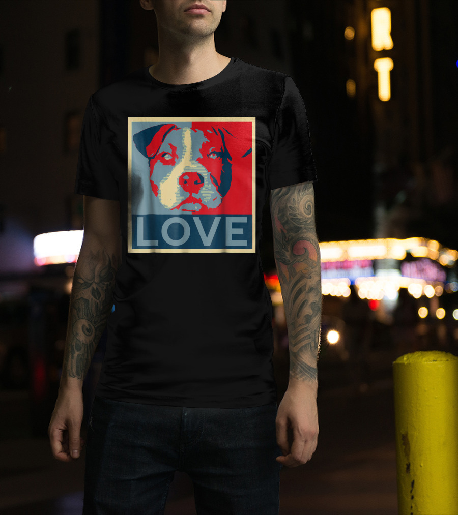 LOVE Pitbull Pit Bull Lovers T-Shirt