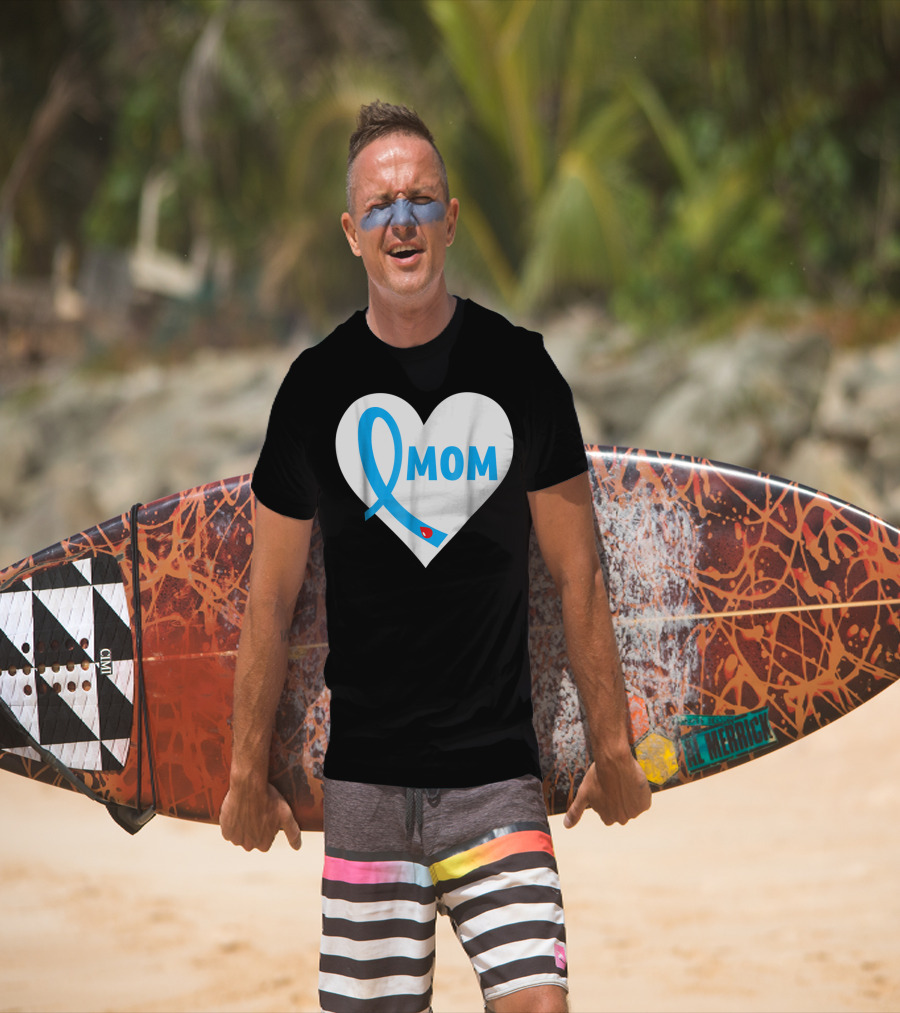 Proud Mom Mama Mother Of A Type 1 2 Diabetes Diabetic Heart T-Shirt