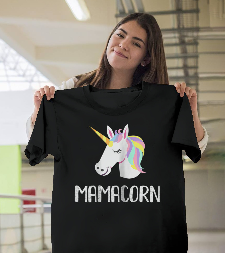 Mamacorn Unicorn Mom And Baby Mama T-Shirt