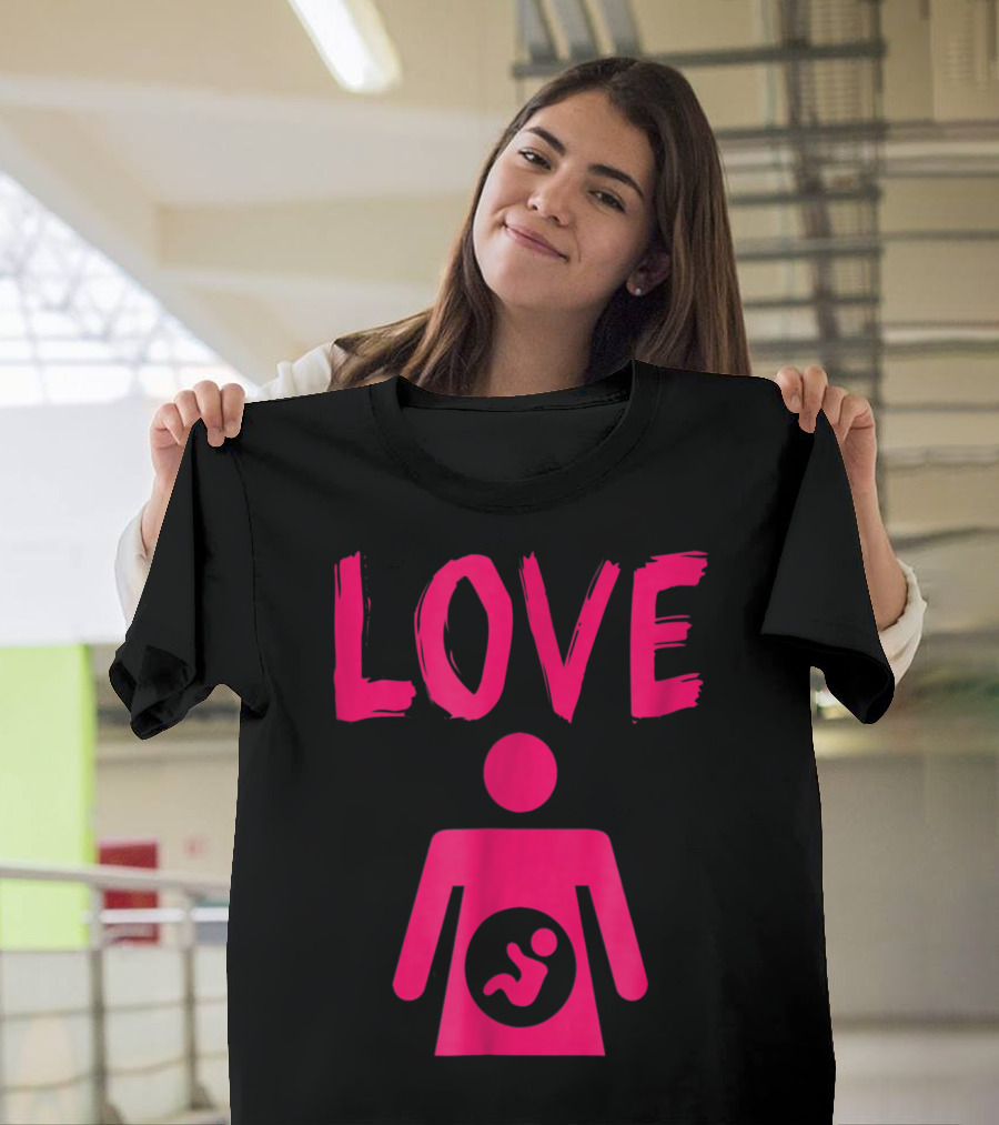 Love Mom Daughter Baby Girl T-Shirt