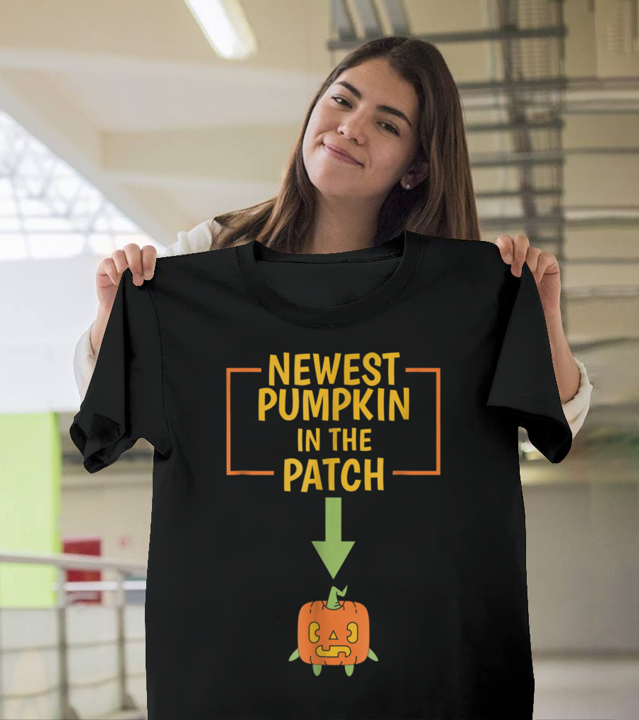Newest Pumpkin in the Patch Thanksgiving Expecting Mom Pregnant Wife T-Shirt