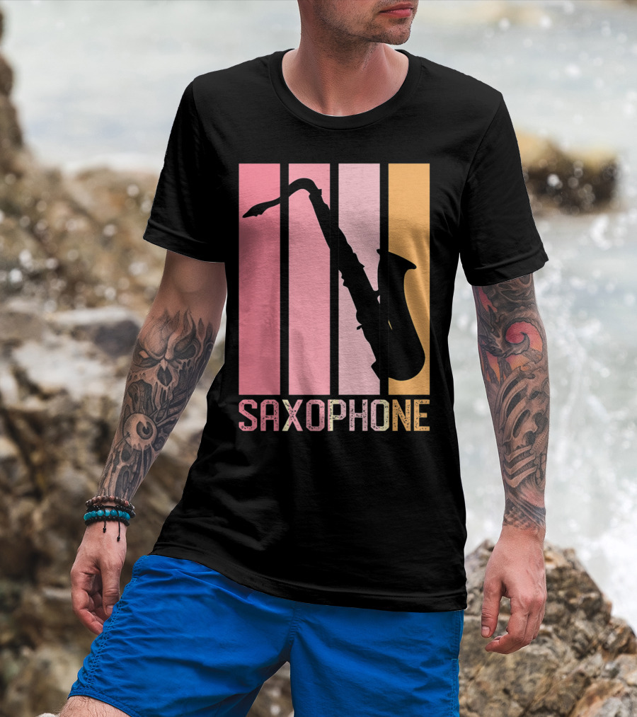 Saxophone Band Mom Marching Band School Music T-Shirt