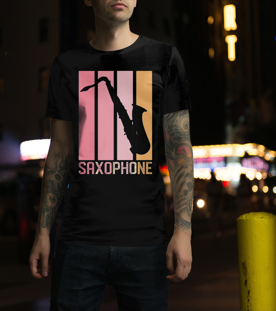 Saxophone Band Mom Marching Band School Music T-Shirt