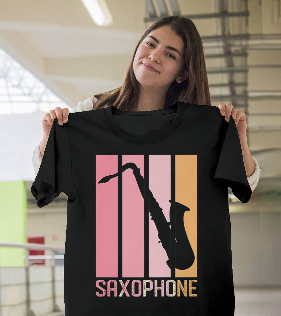 Saxophone Band Mom Marching Band School Music T-Shirt