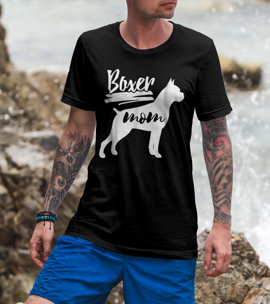 Boxer Mom Dog T-Shirt