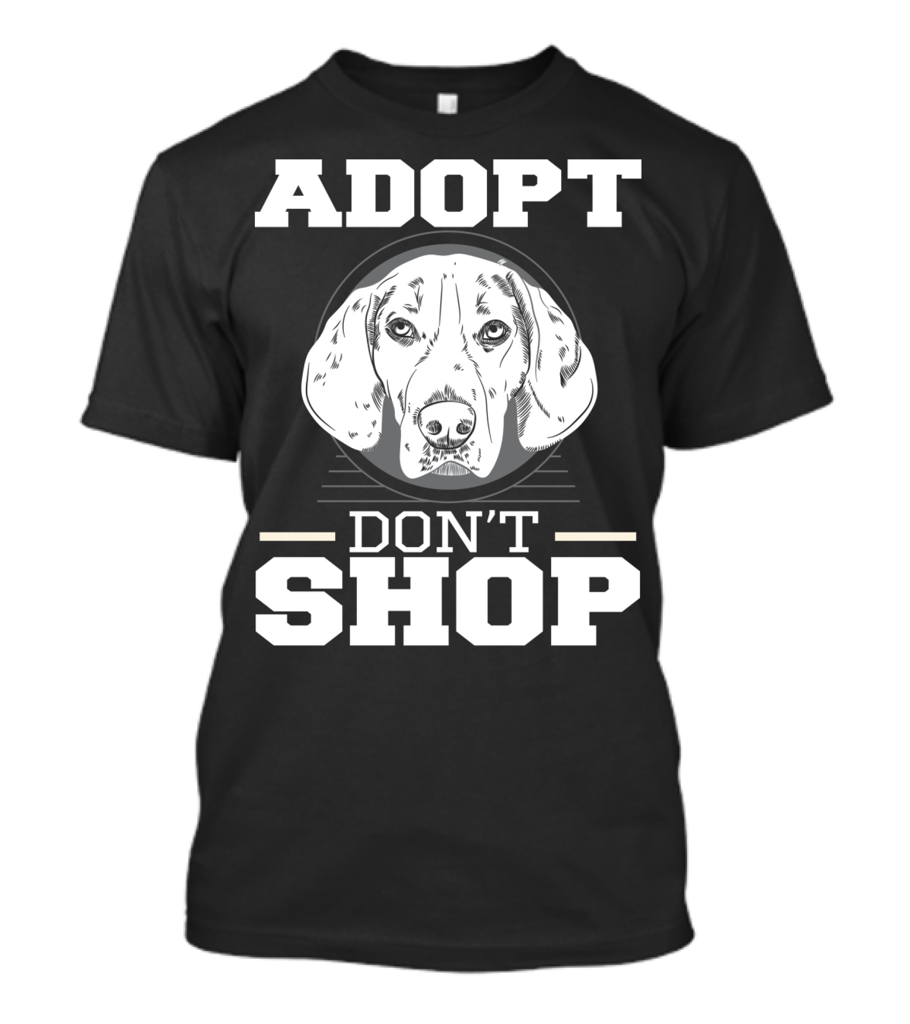 ADOPT DON'T SHOP Dog Rescue T-Shirt