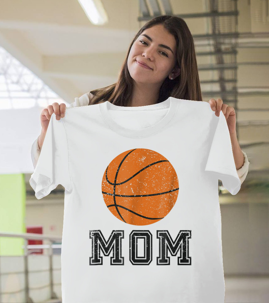 Basketball Mom Minimalist Ball MOM Mas88 T-Shirt