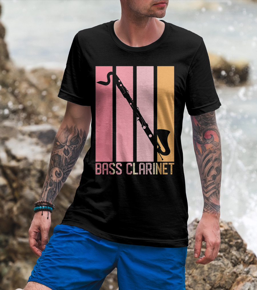 Bass Clarinet Band Mom Marching Band School T-Shirt