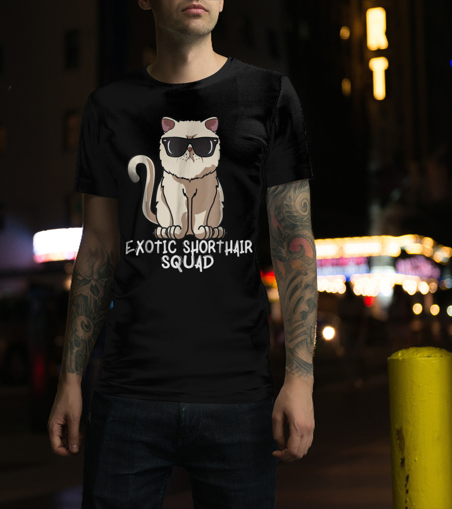 Exotic Shorthair Squad Cat Mom 90s T-Shirt