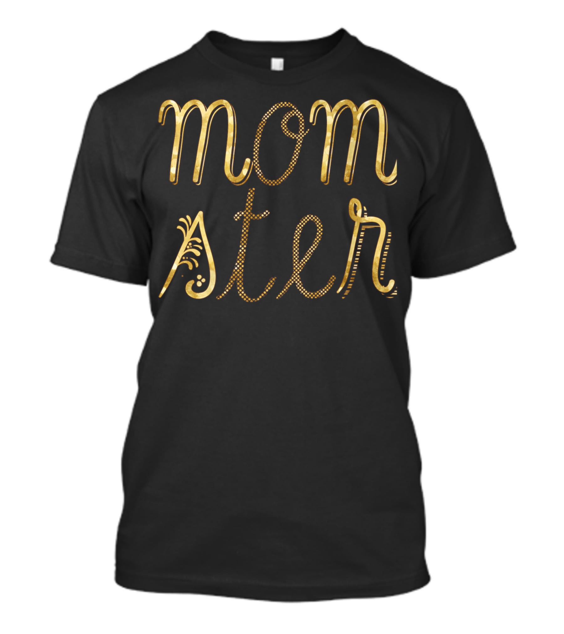 Halloween Momster Decorated Text T-Shirt