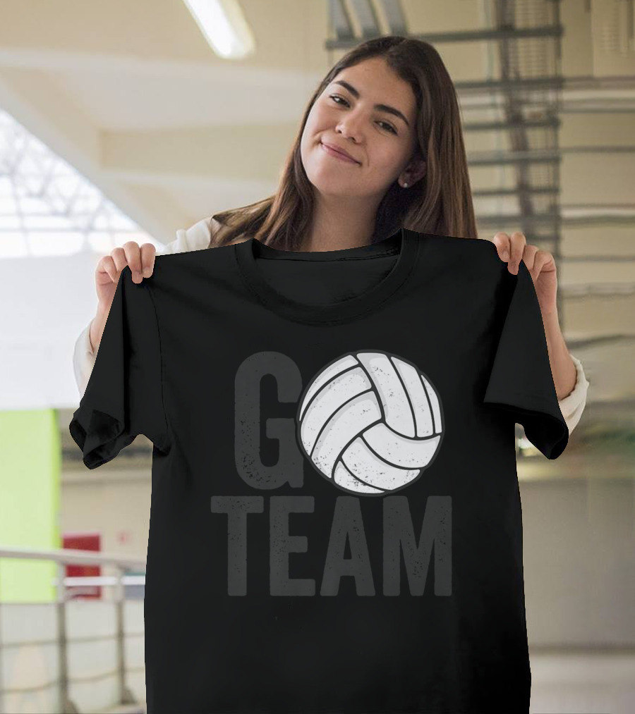 Go Team Volleyball Player Team Coach Family16 Volleyball T-Shirt
