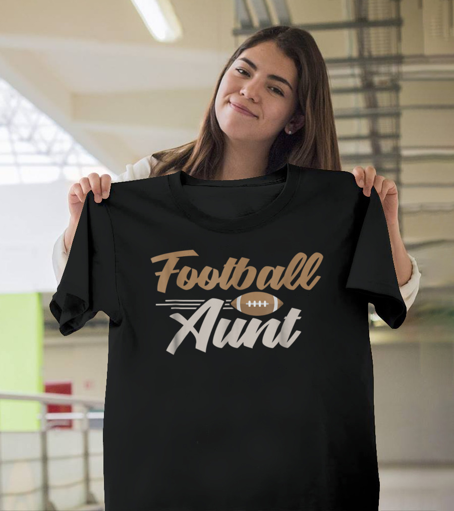 Football Aunt Auntie Sports Family T-Shirt