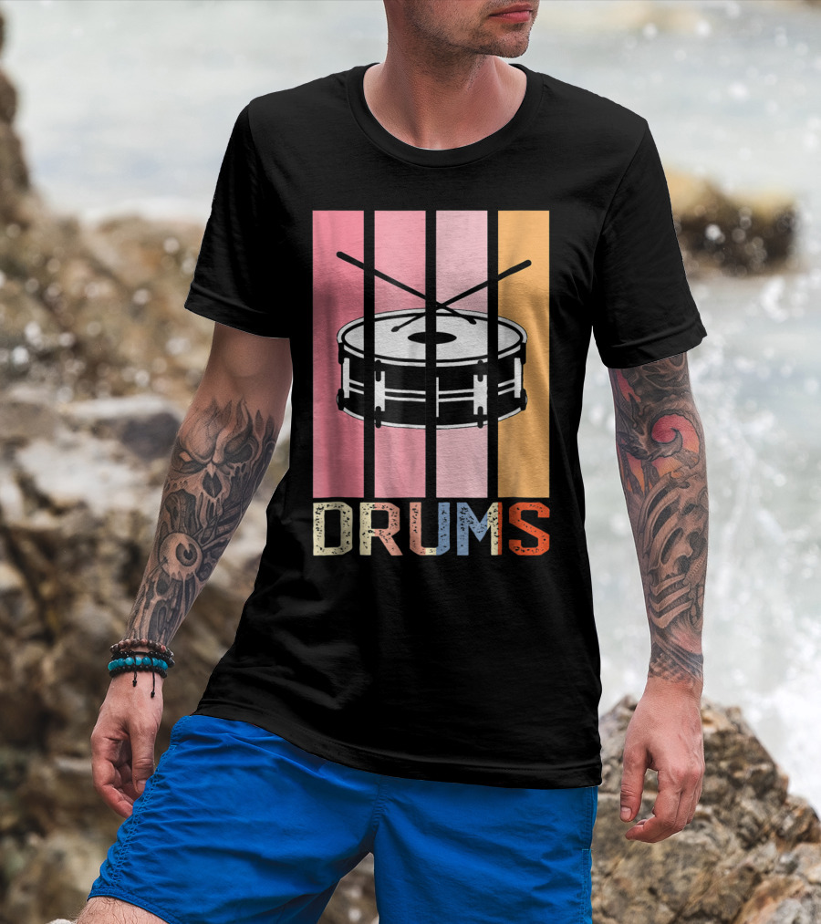 Drum Mom Marching Band High School Drums Drums95 T-Shirt