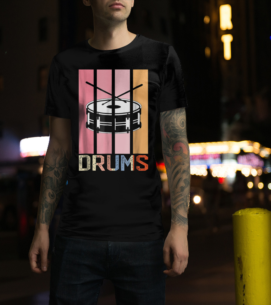 Drum Mom Marching Band High School Drums Drums95 T-Shirt