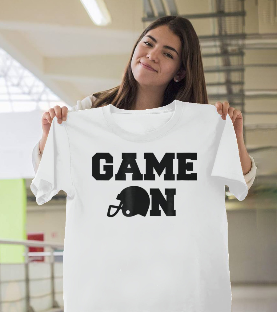 Game On Football Helmet Cute Football T-Shirt