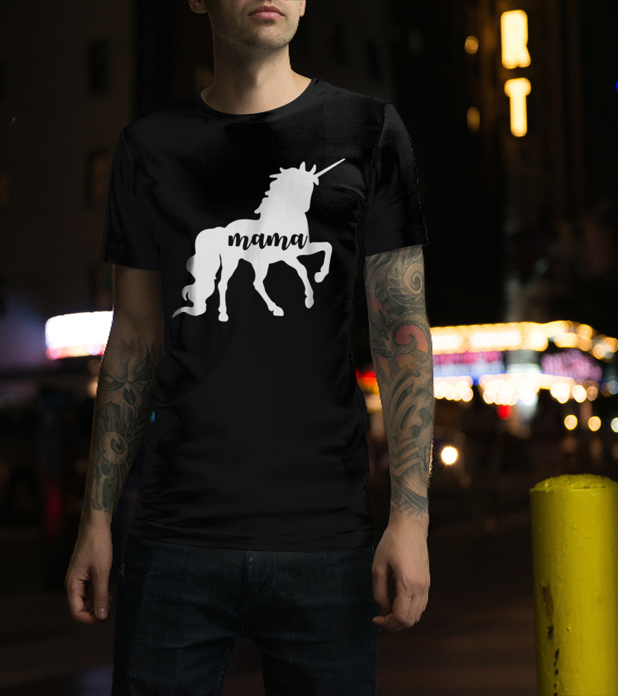 Mama Unicorn Horse New T-Shirt