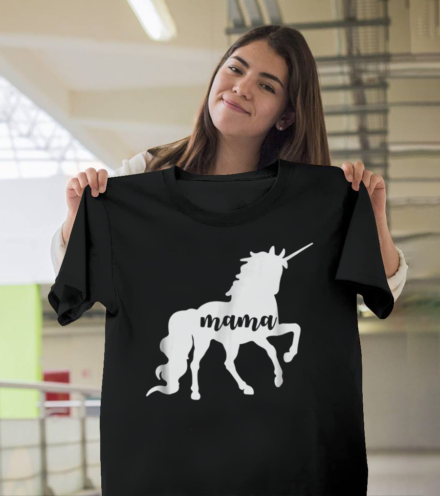 Mama Unicorn Horse New T-Shirt