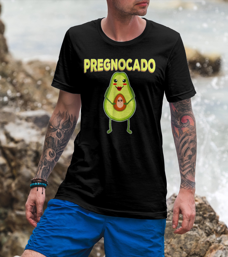 Pregnocado Avocado Pregnant Food Pregnancy Announcement T-Shirt