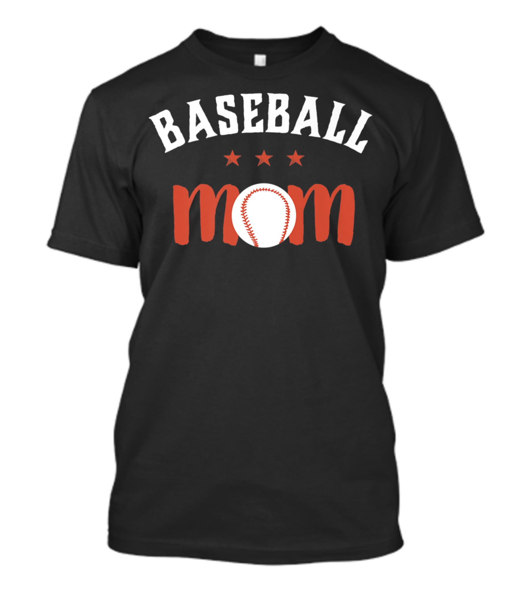 Baseball Mom For Proud Mother And Sports Parents With Stars And Baseball T-Shirt