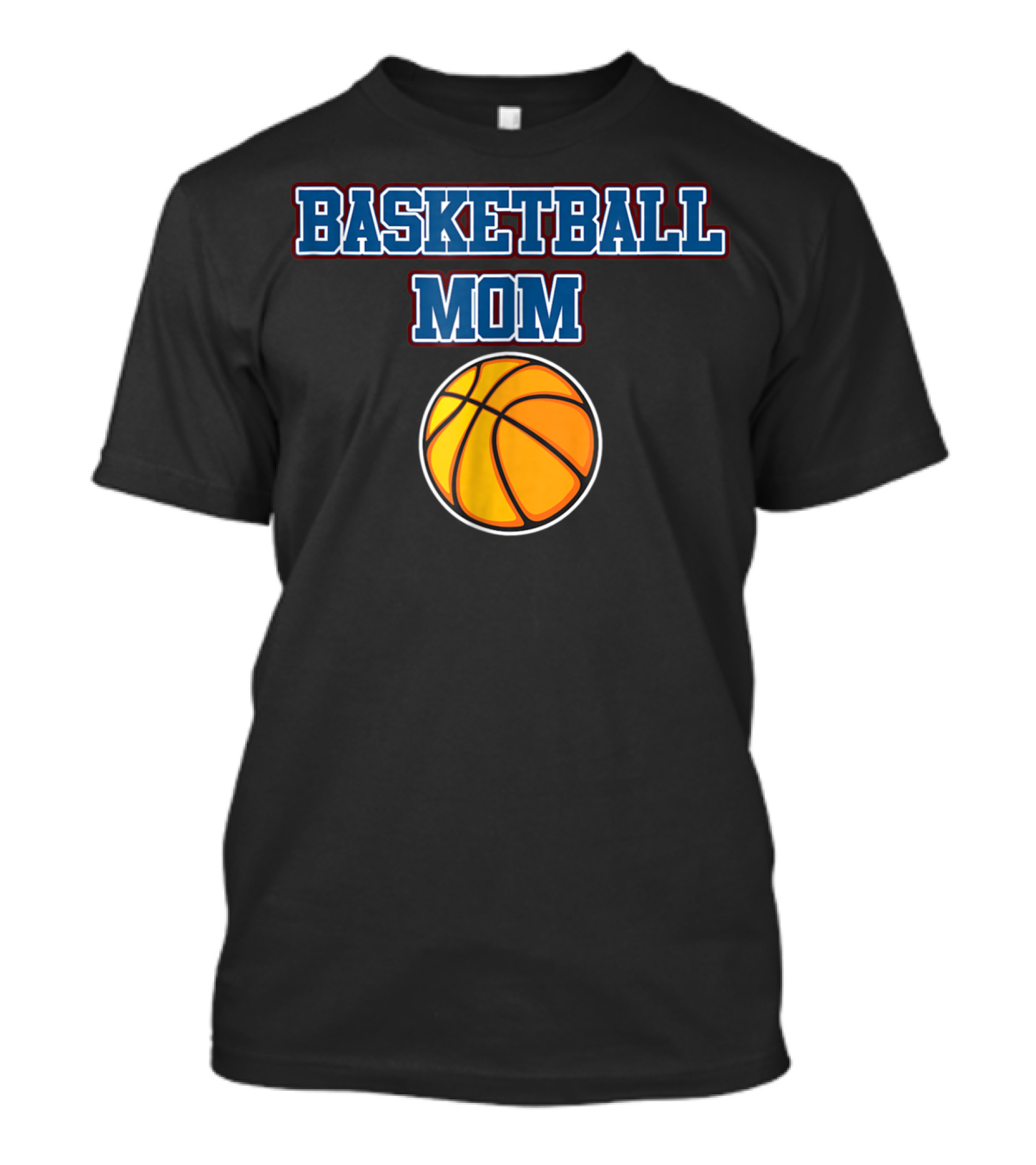 Basketball Mom Cute Cheer Vintage Mother Fan Basketball T-Shirt