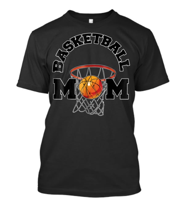Basketball Mom Dark Hoop T-Shirt