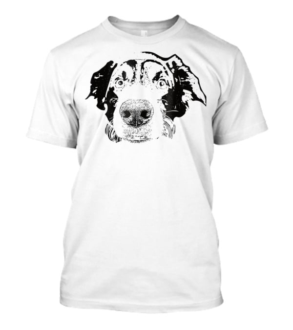 Border Collie Face Dog Mom Dad T-Shirt