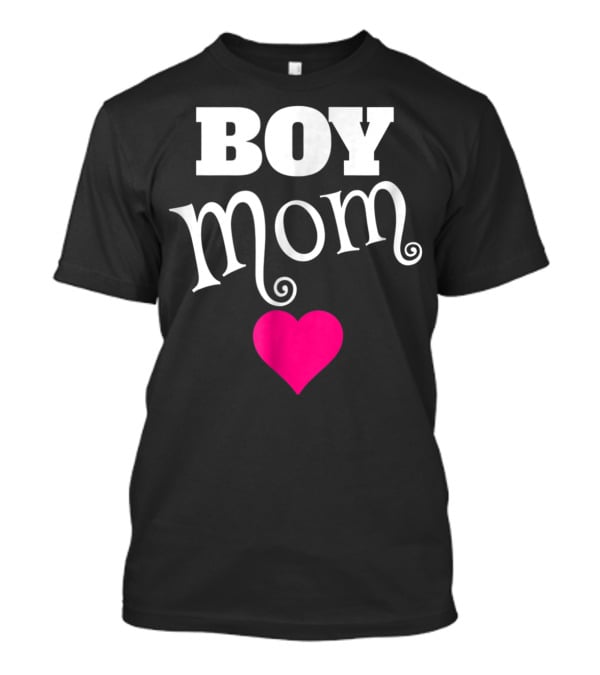 Boy Mom Heart Love My Boys Mother T-Shirt